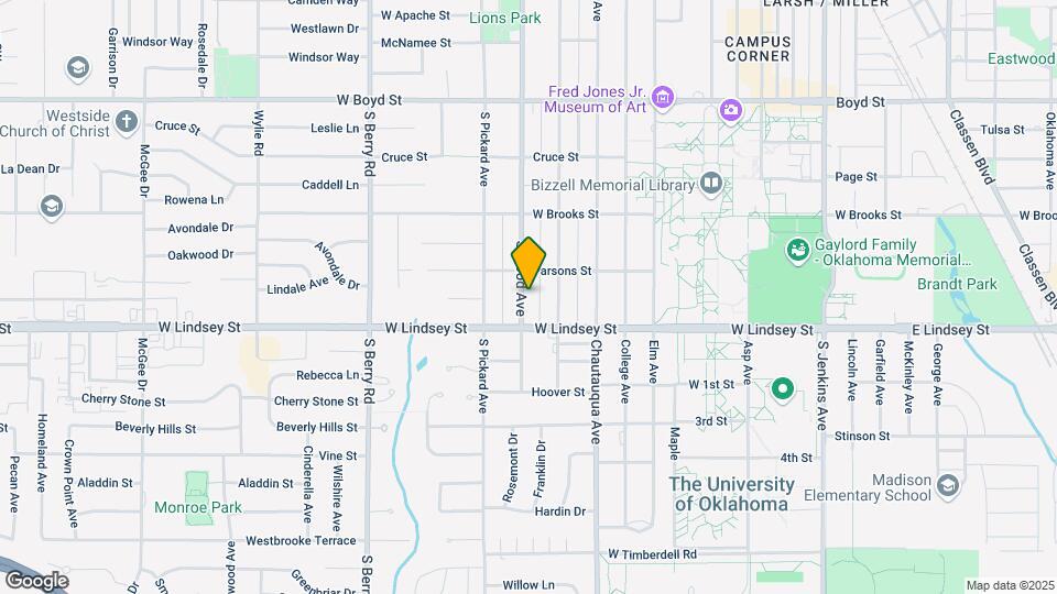 927 S Flood Ave Mapa y Detalles de la Ubicación