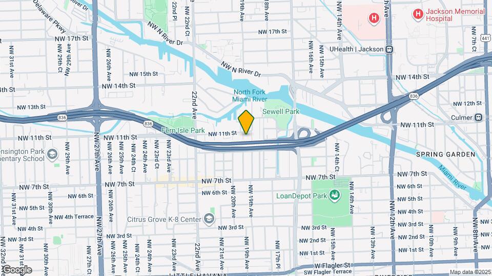 1011 NW 19th Ct, Unit C2 Mapa y Detalles de la Ubicación