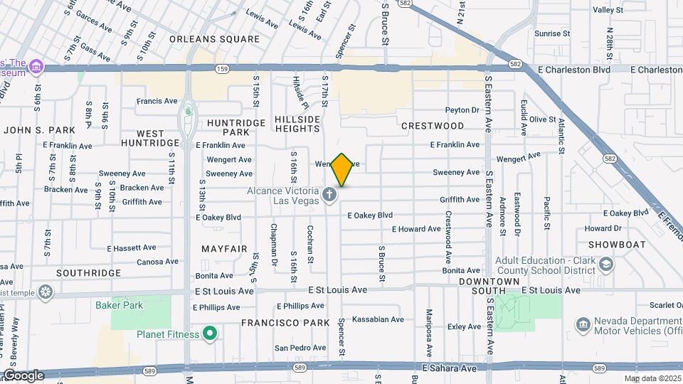 1700 Bracken Ave Map and Location Details