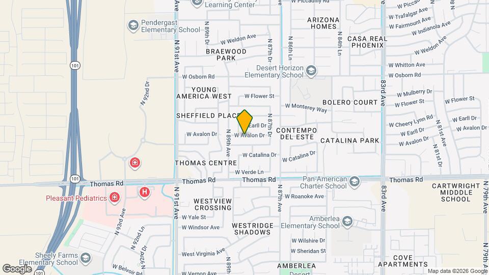 8819 W Avalon Dr Map and Location Details