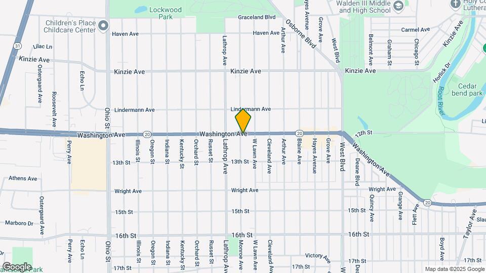 3723 Washington Ave Map and Location Details