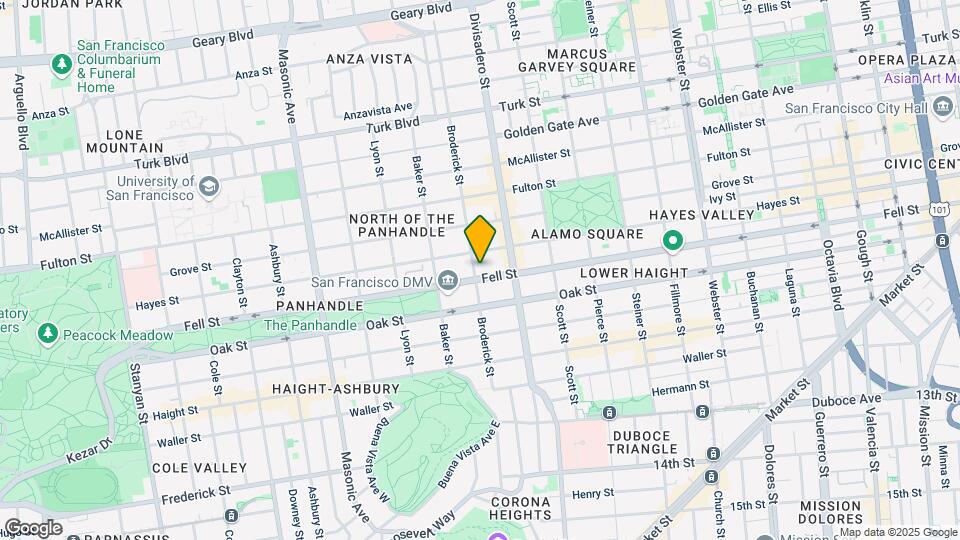 428 Broderick St Map and Location Details