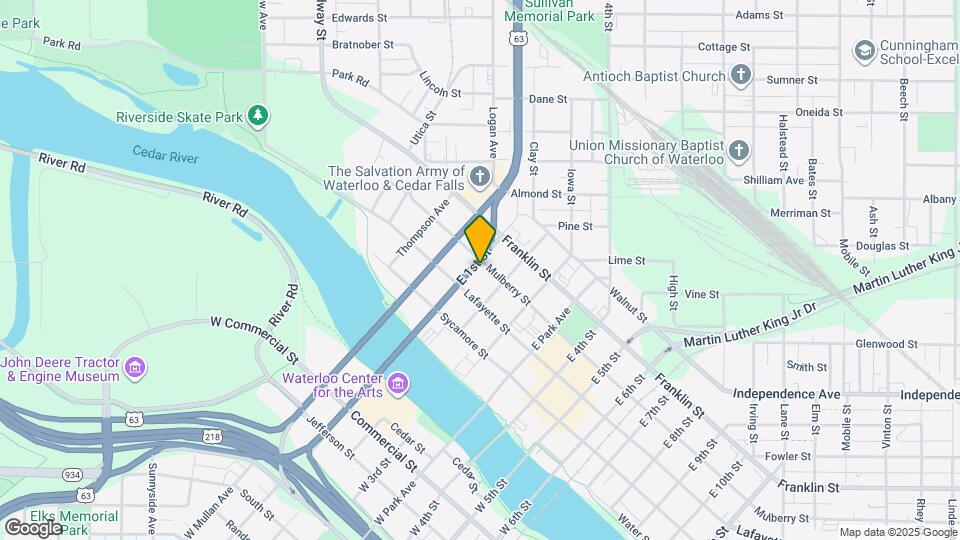 328 E 1st St Map and Location Details