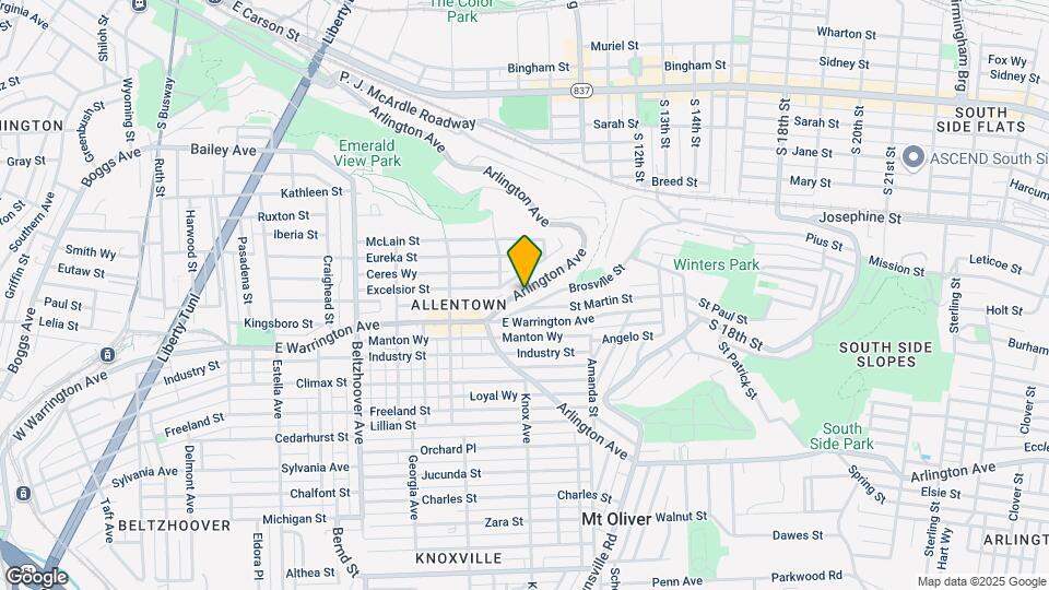 1097 Arlington Ave Map and Location Details