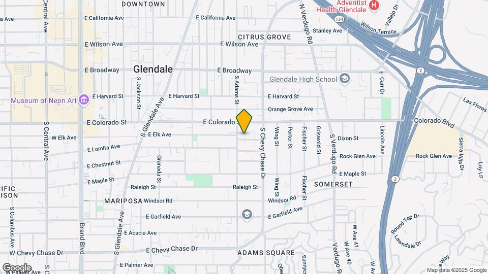 1111 E Elk Ave Map and Location Details
