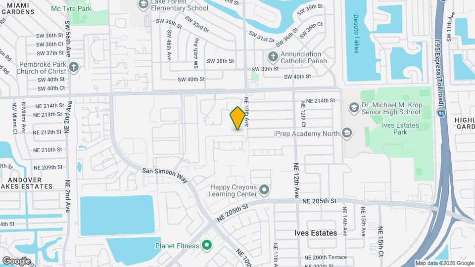 957 NE 211th St Map and Location Details