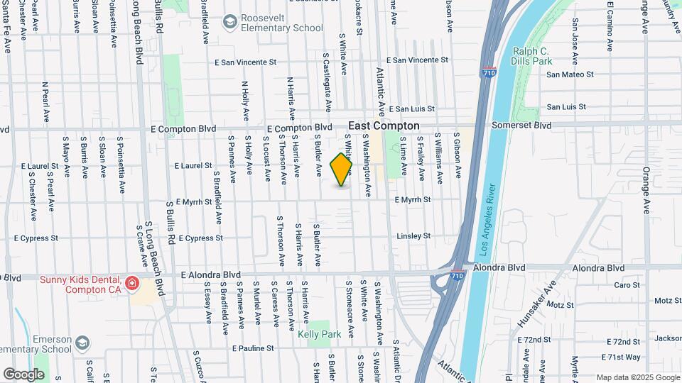 15409 S White Ave Map and Location Details