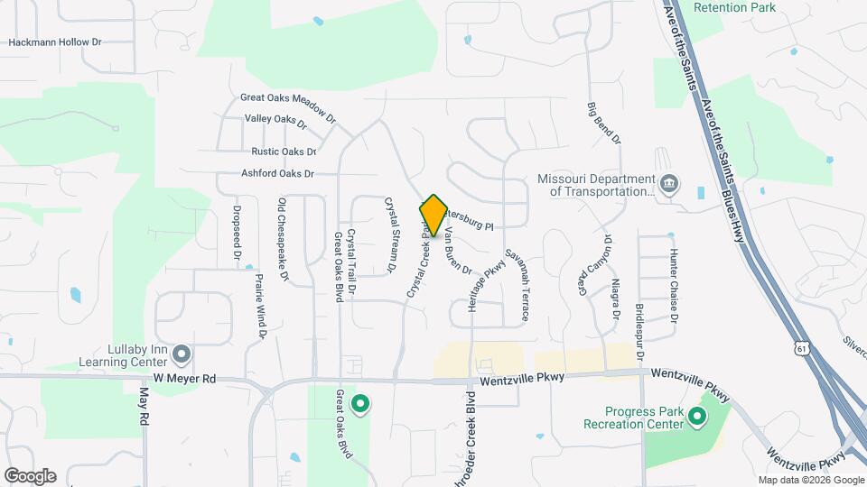 1118 Crystal Creek Pkwy Map and Location Details