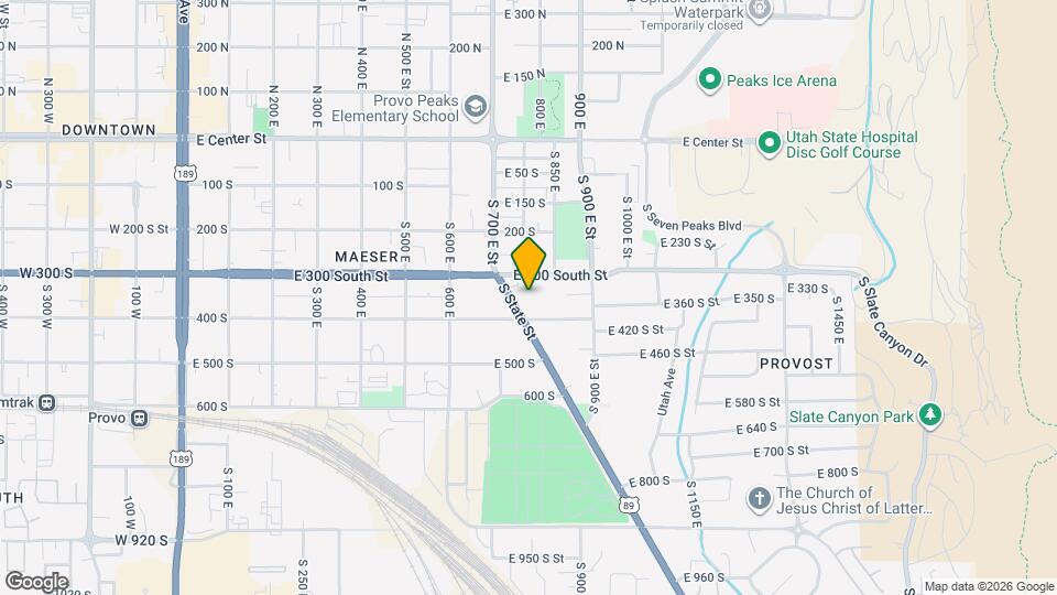 365 S State St Map and Location Details