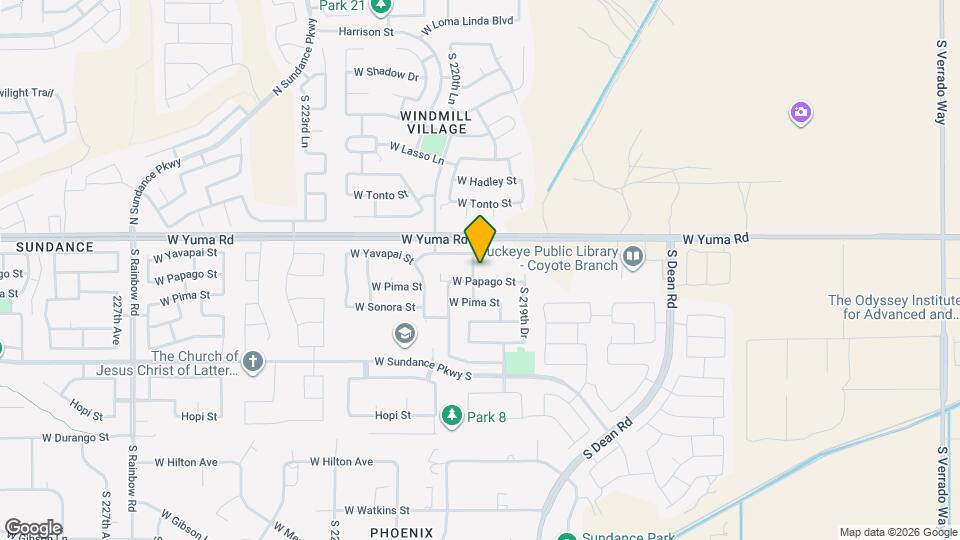 1333 S 220th Dr Map and Location Details