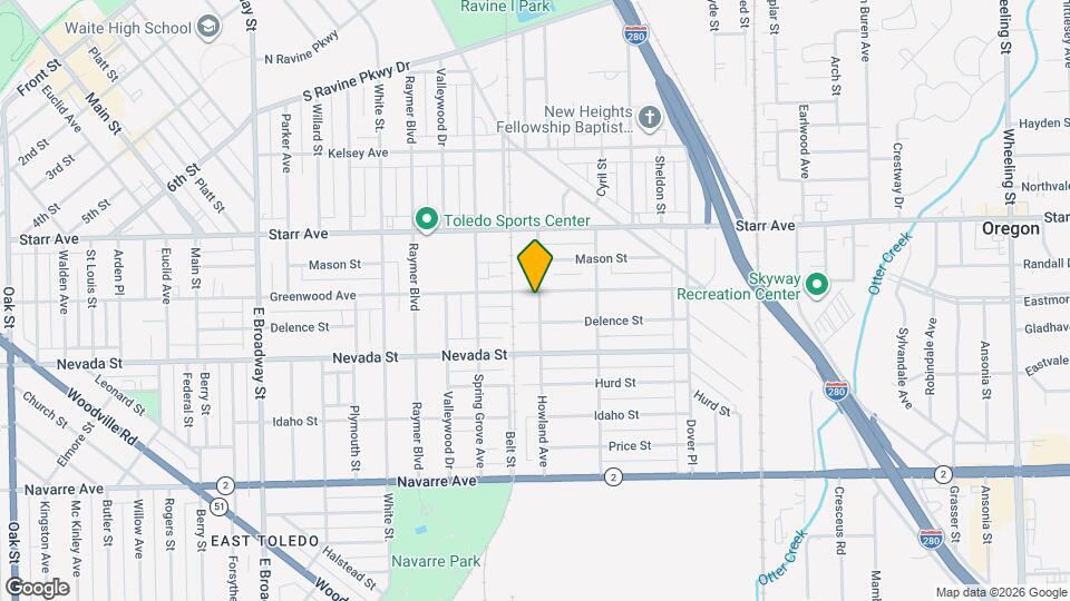 508 Howland Ave Map and Location Details