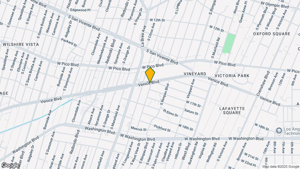 1641 S Longwood Ave Map and Location Details