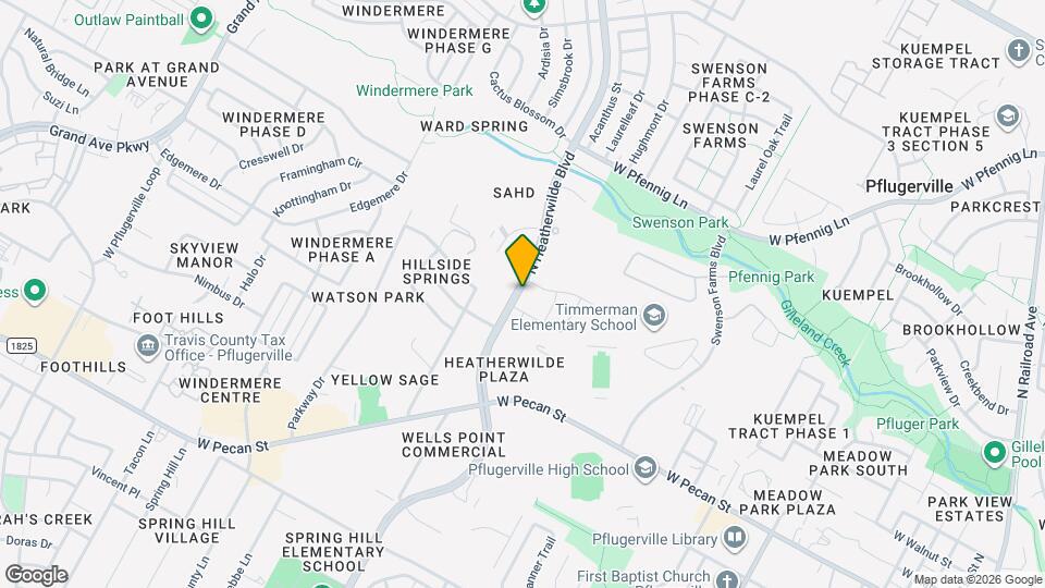 415 N Heatherwilde Blvd Mapa y Detalles de la Ubicación