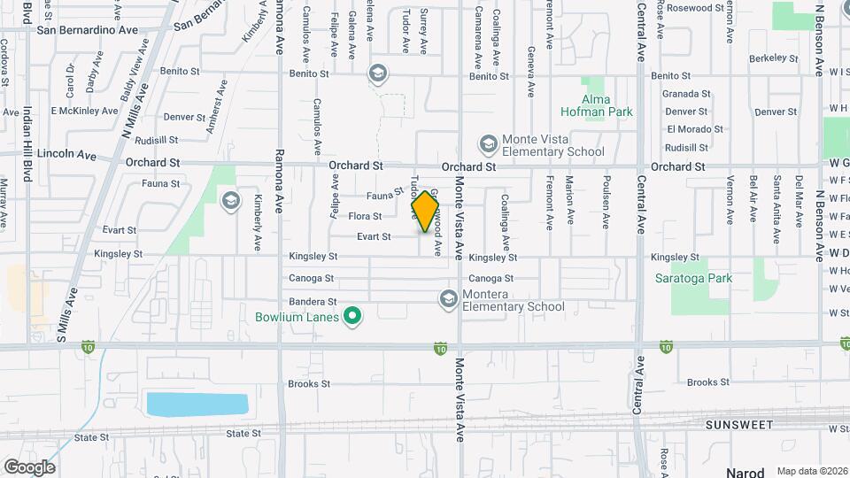 10261 Tudor Ave Map and Location Details