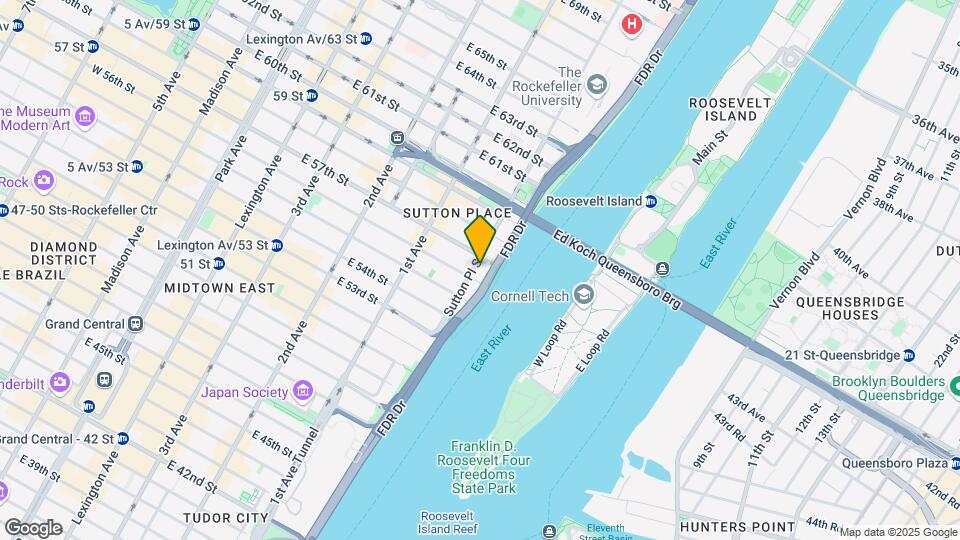 No.1 Sutton Place South Mapa y Detalles de la Ubicación