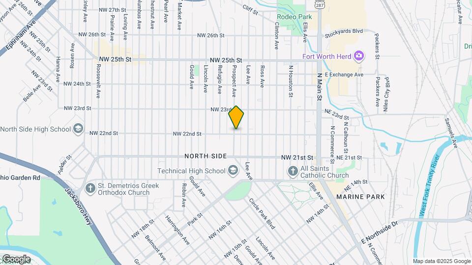 614 NW 22nd St Map and Location Details