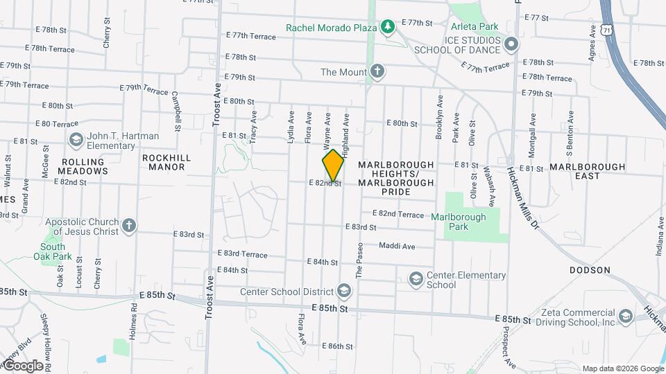 1603 E 82nd St Map and Location Details