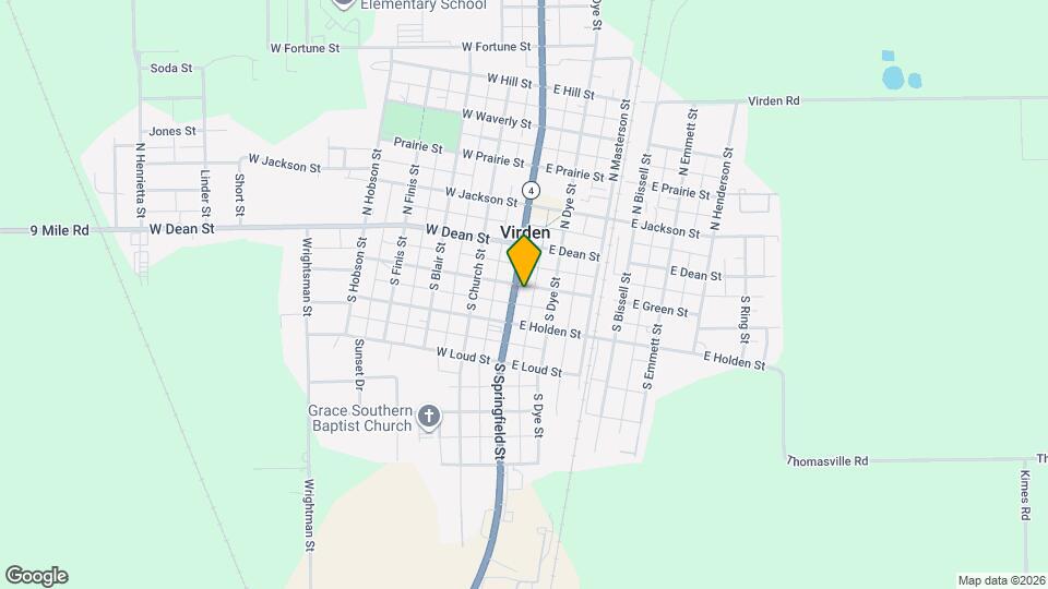 206 S Springfield St Mapa y Detalles de la Ubicación