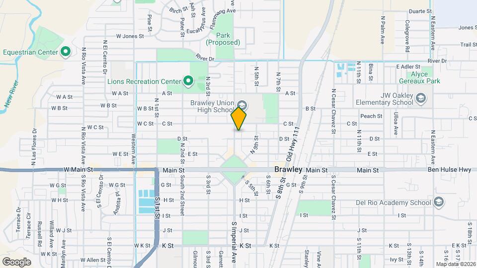 320 N Imperial Ave Map and Location Details