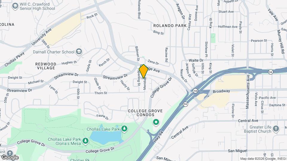 3456 Meridian Ave Map and Location Details