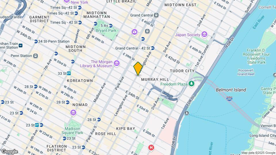 285 Lexington Ave Mapa y Detalles de la Ubicación