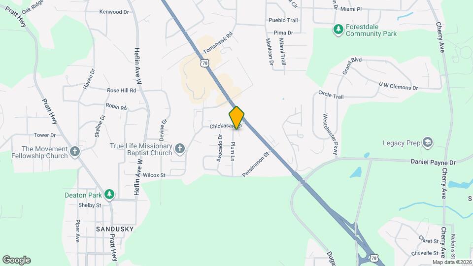 1052 Apple St Map and Location Details