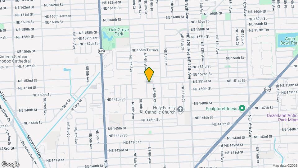 14995 NE 9th Ave Map and Location Details