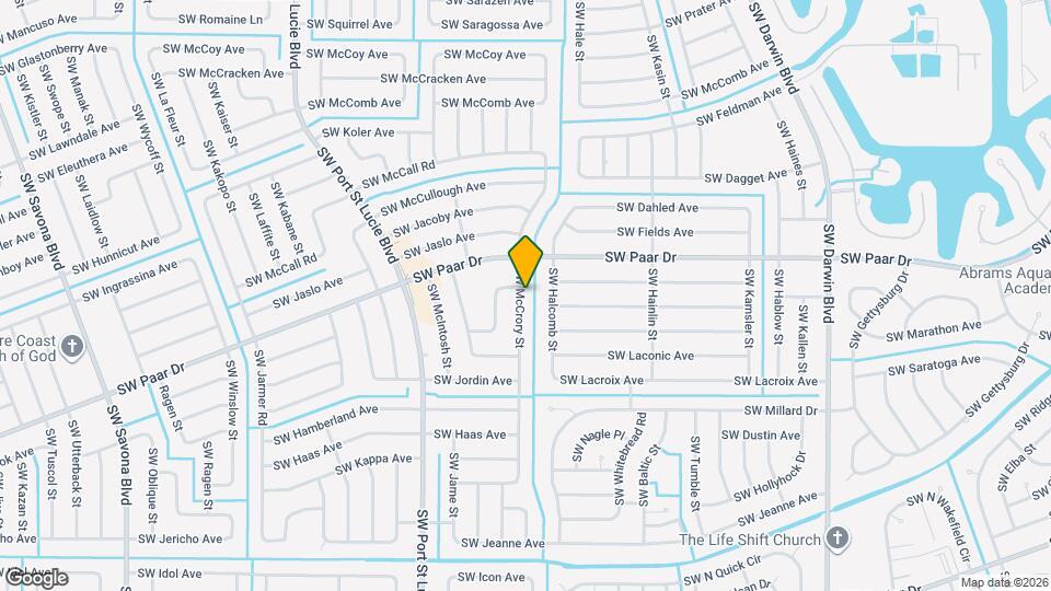 4001 SW McCrory St Mapa y Detalles de la Ubicación