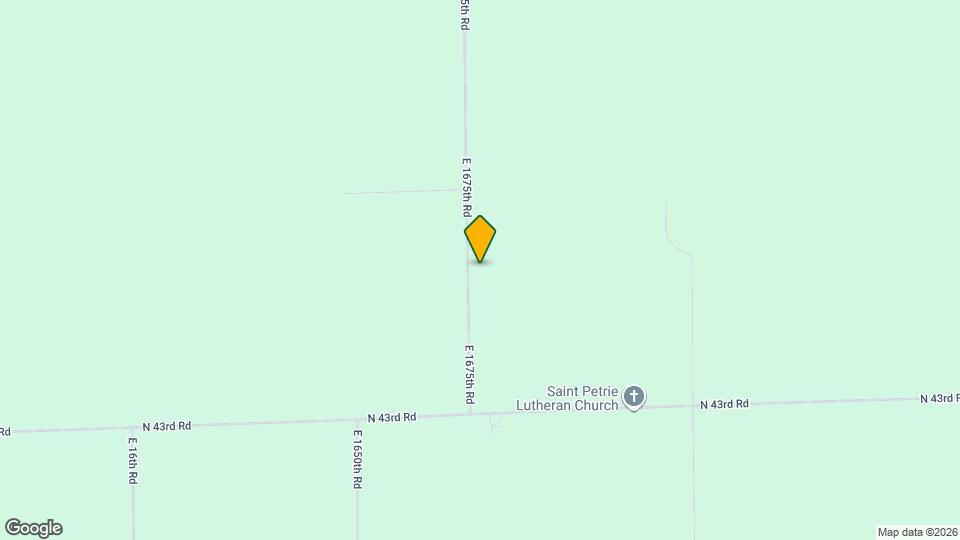 4332 E 1675th Rd Map and Location Details