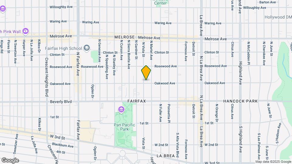 400 N Vista St Map and Location Details