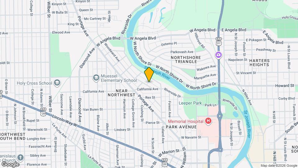 1022 Woodward Ave Map and Location Details