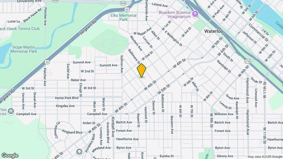 415 Denver St Map and Location Details
