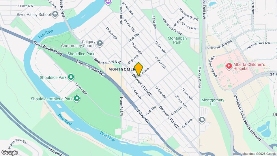 1904-1947 47 St NW Map and Location Details