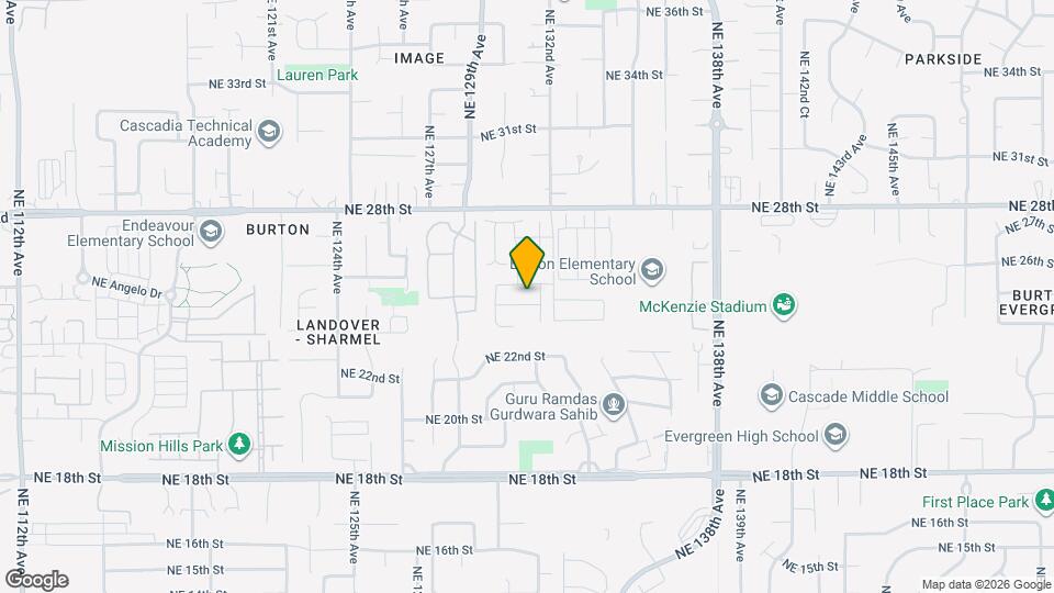 13106 NE 25th St Map and Location Details