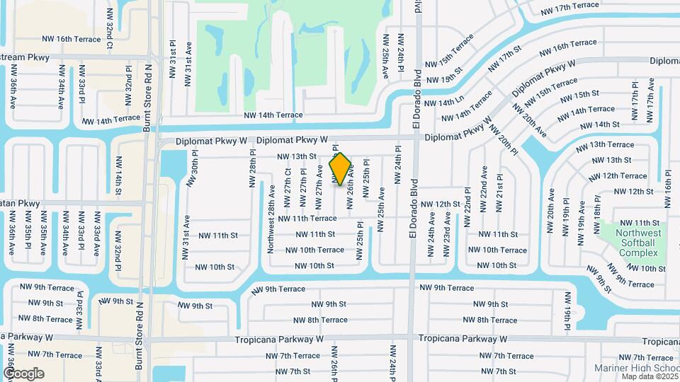 1209 NW 26th Pl Map and Location Details
