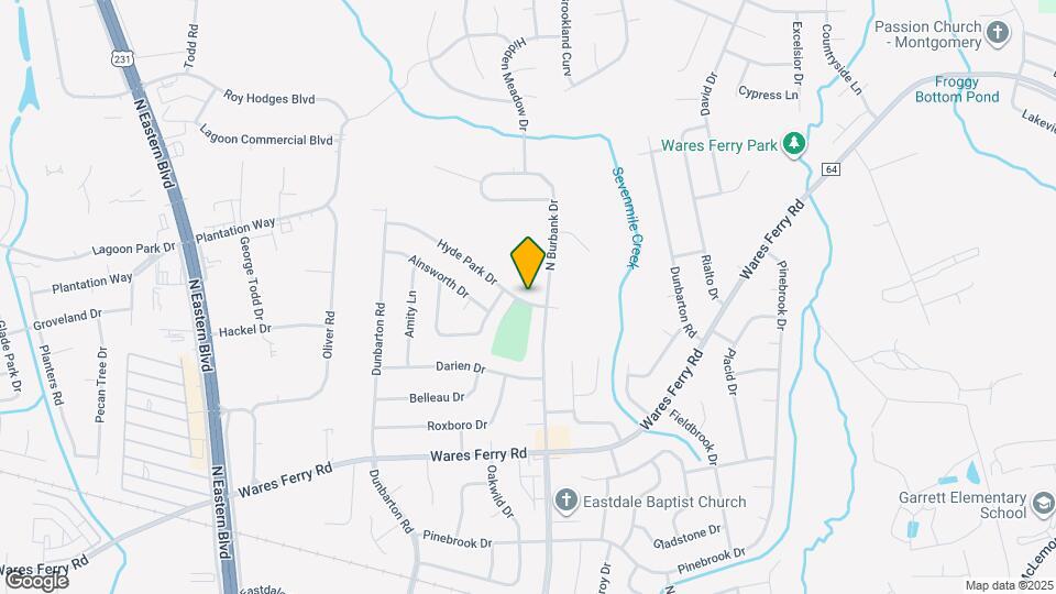 5817 Hyde Park Dr Map and Location Details