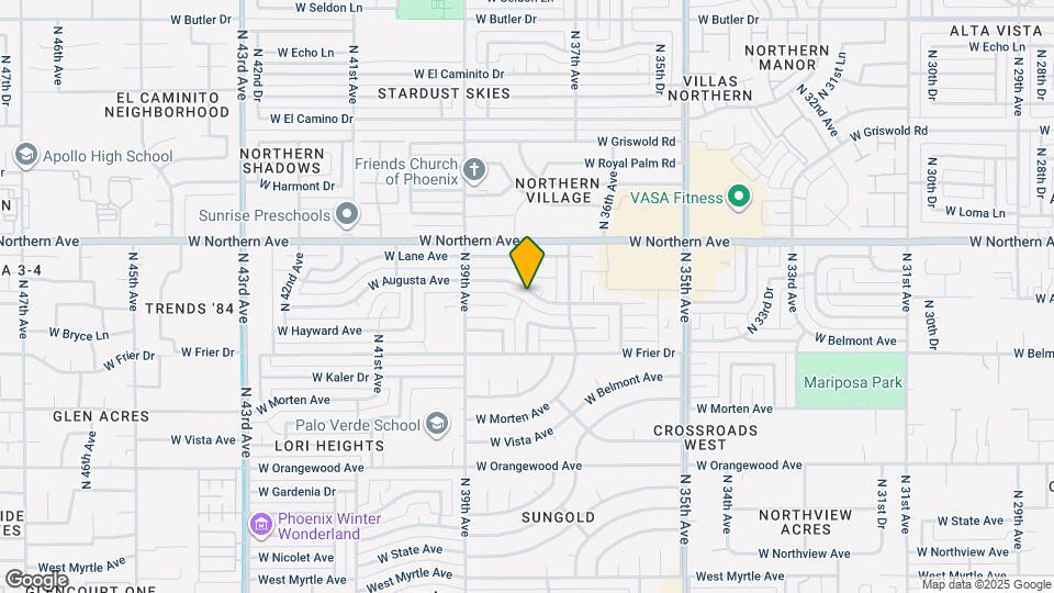 3737 W Augusta Ave Map and Location Details