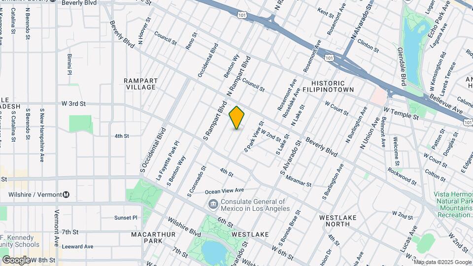 223 S Carondelet St Mapa y Detalles de la Ubicación