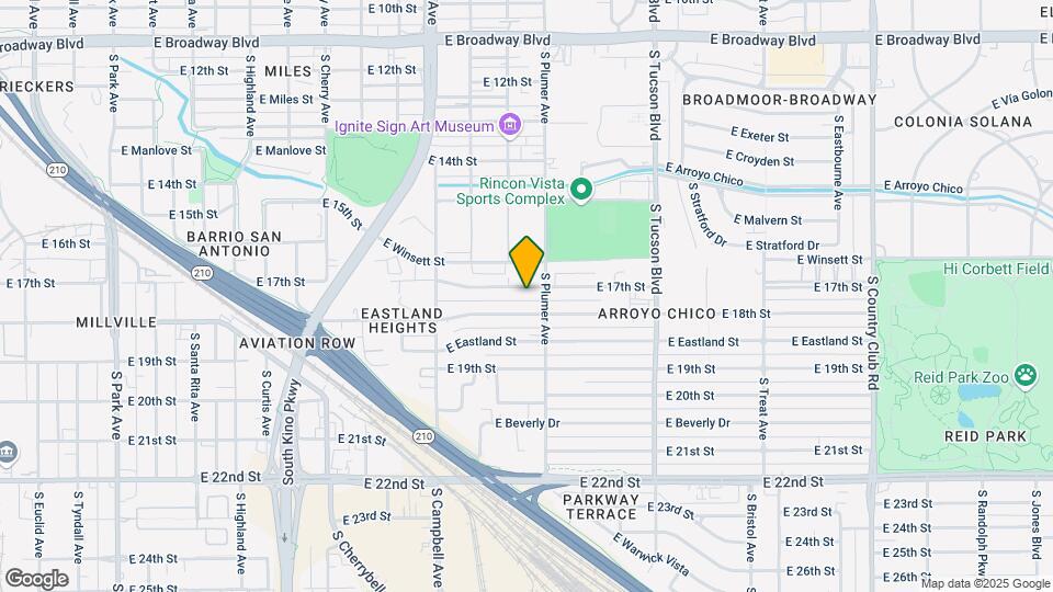 2120-2126 E 17th St Map and Location Details