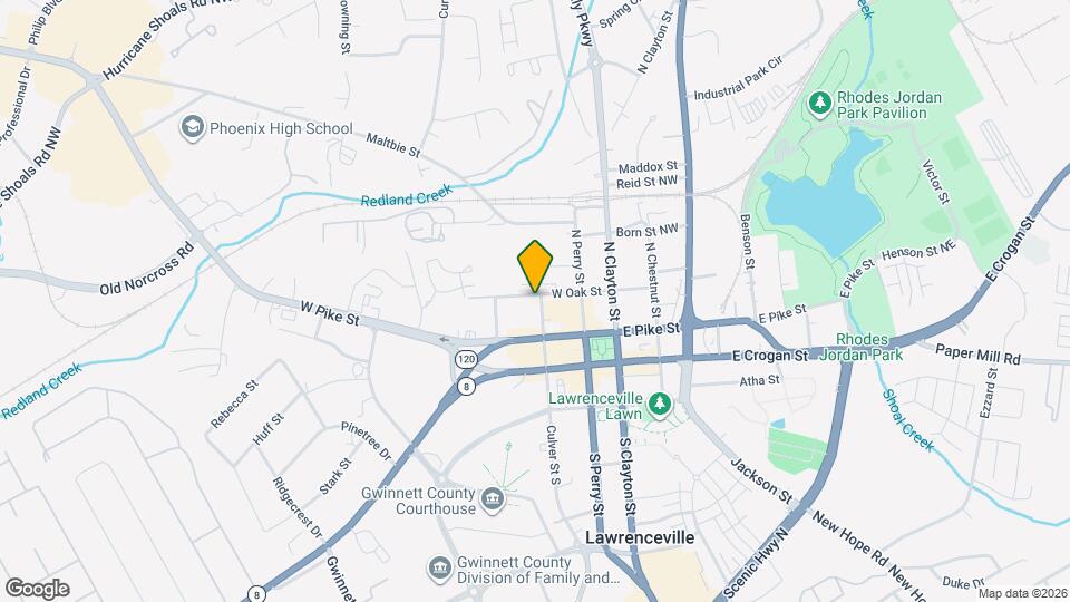 305 W Oak St Mapa y Detalles de la Ubicación