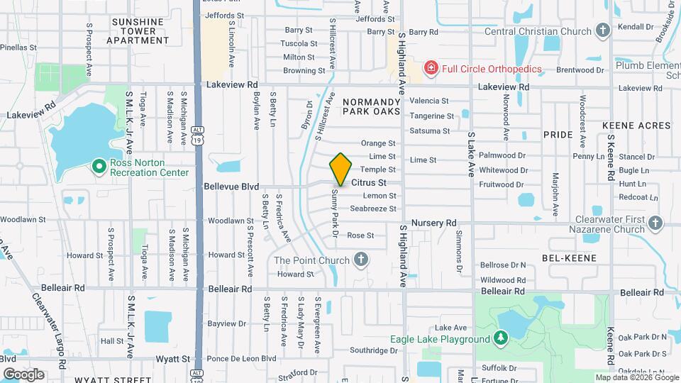 1406 Lemon St Map and Location Details