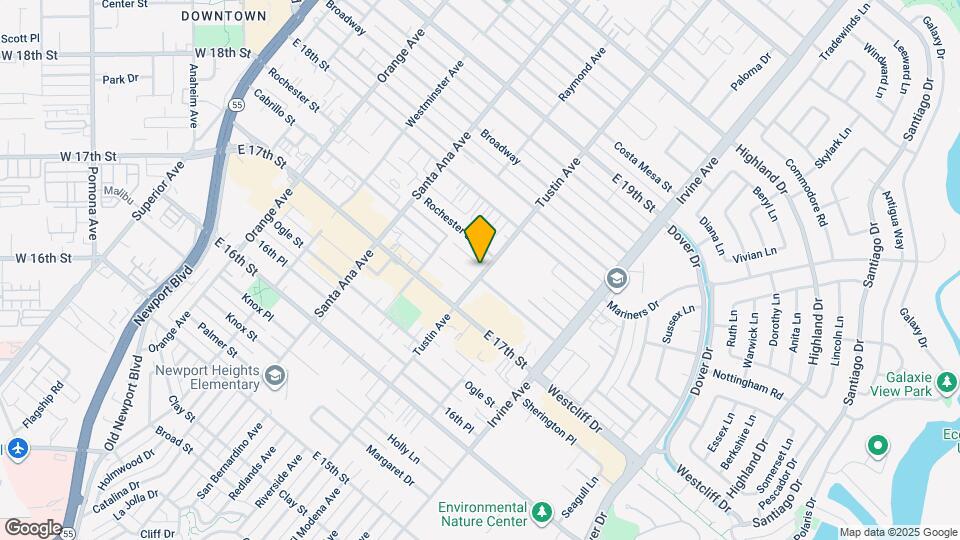 1741 Tustin Ave Map and Location Details