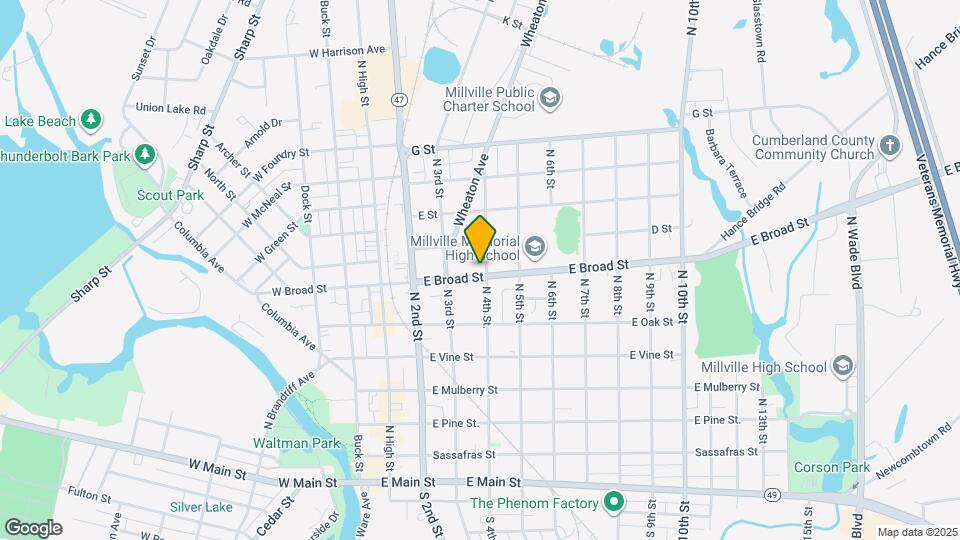 330 E Broad St Map and Location Details