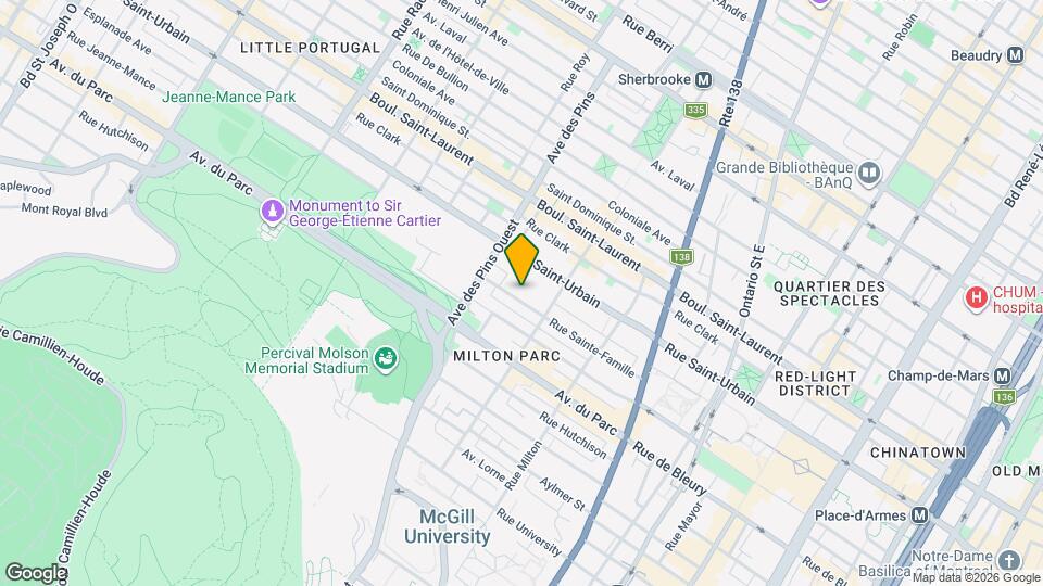 3655 Sainte-Famille Rue Map and Location Details