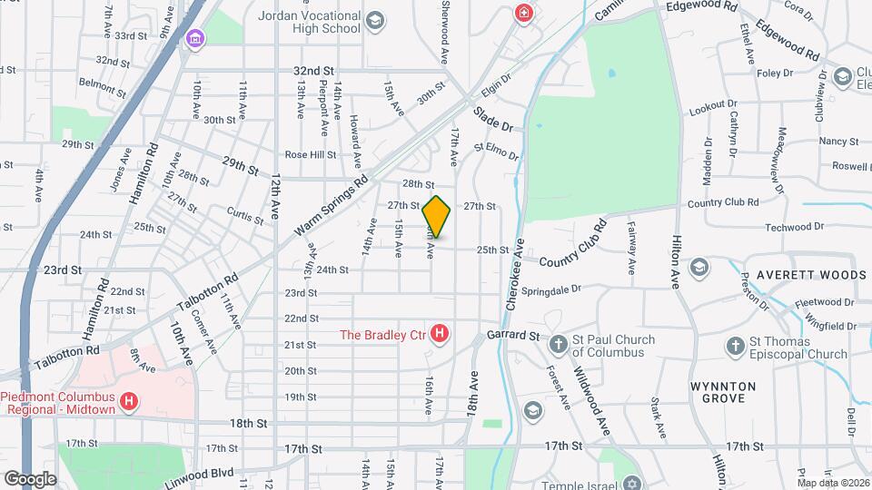 1609 25th St, Unit B Map and Location Details