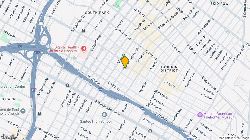 1316 S Los Angeles St Map and Location Details