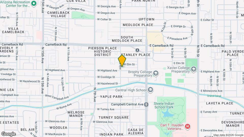 174 W Highland Ave Map and Location Details