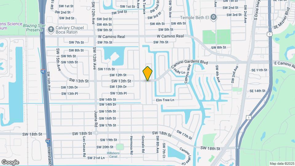 1300 Walnut Terrace Map and Location Details