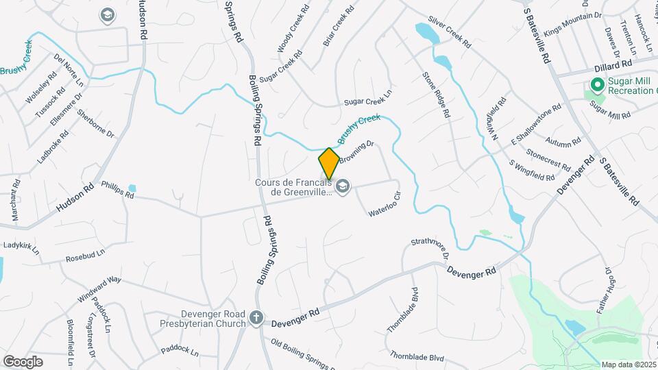 100 Browning Dr Map and Location Details