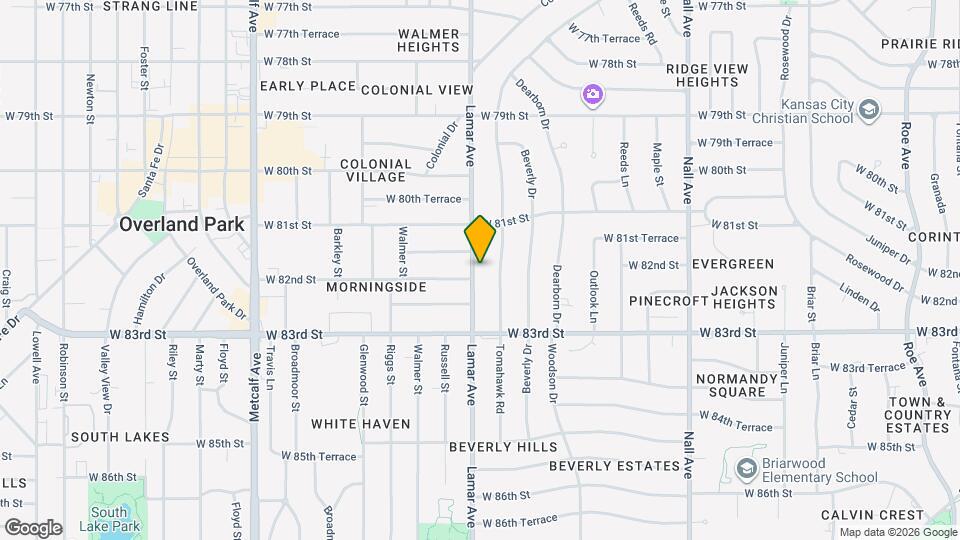 8125 Lamar Ave Map and Location Details